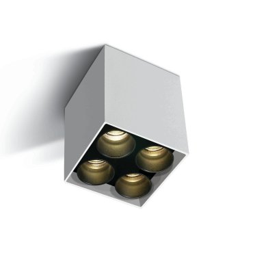 ONE Light Dark Light Tubes de plafond - plafonnier - 6,4 x 6,4 x 8,4 cm - 10W LED inclus - blanc