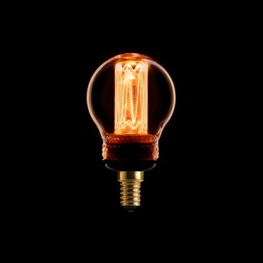 ETH LED Filament Ball - Ø 4,5 x 10 cm - E14 - 2,3W dimmable - 2000K - or