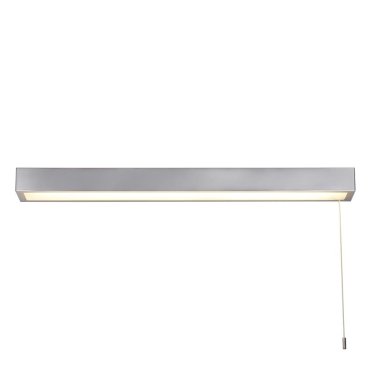 Searchlight Venti - lampe miroir avec interrupteur à tirette - 60 x 5 cm - 18W LED inclus - IP44 - chrome