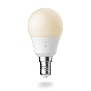 Nordlux Smart LED bulb - éclairage intelligent - Ø 4,5 x 8,7 cm - E14 - 4,7W - fonction de gradation et couleur de lumière réglable via l'appli - blanc.