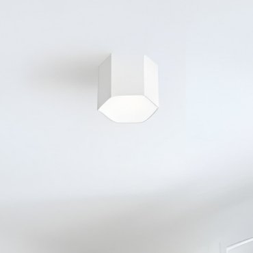 Nova Luce Samba - plafonnier - 25 x 20 cm - 10W LED inclus - blanc sable