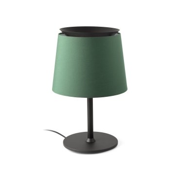 Faro Savoy - lampe à poser - Ø 32 x 51 cm - noir et vert