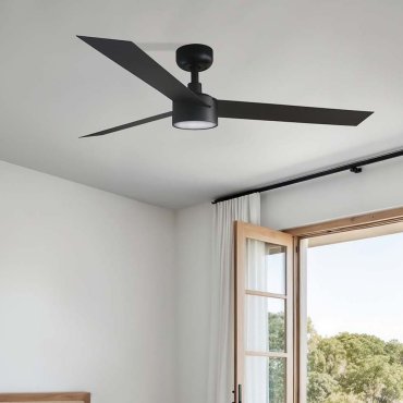 Faro Cruiser L - ventilateur de plafond avec lumière - Ø 132 cm - noir mat
