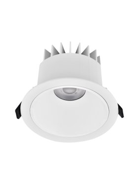Nova Luce Brady - spot encastré - Ø 10 x 7,5 cm - Ø 90 mm encastré - 10W LED inclus - IP67- blanc