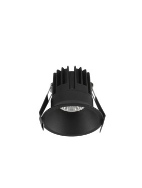 Nova Luce Luela - spot encastré - Ø 85 mm - taille d'encastrement 75 mm - 13W LED inclus - noir - 3000K