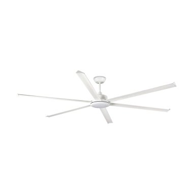 Faro Rotterdam 25 XXL - ventilateur de plafond avec lumière et télécommande - Ø 250 cm - 32W LED inclus - blanc mat
