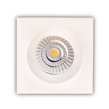 Maxlight Technical Spot H0064 - spot encastré 1L - 90 x 90 mm, Ø 76 mm taille d'encastrement - 7,5W LED inclus - blanc