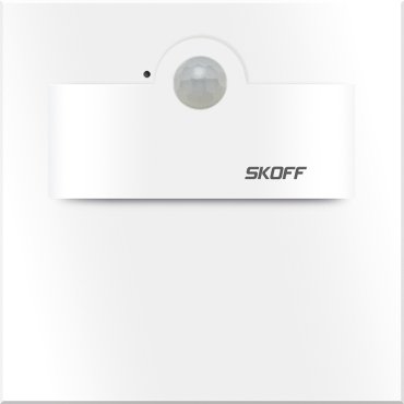 Skoff Tango Short LED - applique encastrée avec détecteur de mouvement - 73 x 73 mm - 230V - blanc - 3000K
