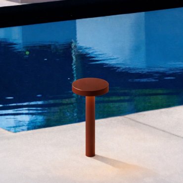 Nova Luce Mood - lampe de jardin - Ø 11 x 20 cm - 5W LED inclus - IP65 - corten