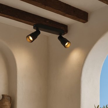 VK Lighting Iluma - applique et plafonnier - 27 x 12,8 x 6 cm - noir