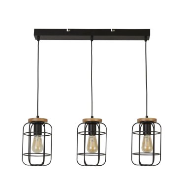 Searchlight Vision - lampe suspendue - 71 x 130 cm - noir mat