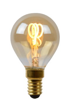 Lucide Ampoule à filament LED - Ø 4,5 x 7 cm - E14 - 3W dimmable - 2200K - ambre