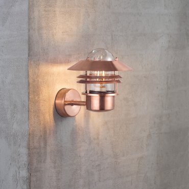 Nordlux Blokhus - applique d'extérieur - 22 x 23 cm - IP54 - cuivre