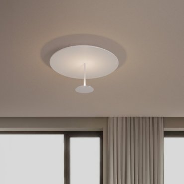 Nova Luce Nima - plafonnier - Ø 45 x 23 cm - 15W dimmable LED inclus - blanc sablé