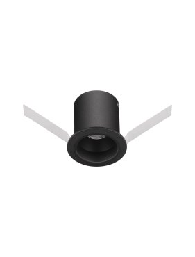 Nova Luce Uho - spot encastré - Ø 45 mm - taille d'encastrement 38 mm - 3W LED inclus - noir
