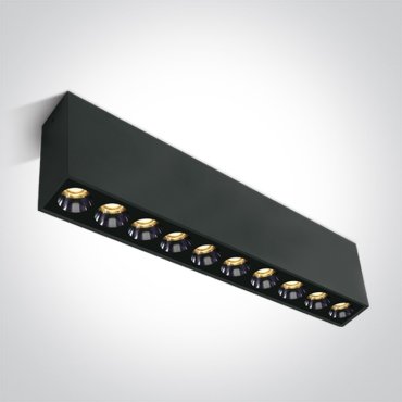 ONE Light Dark Light Plafonniers - plafonniers - 27,3 x 3,7 x 8,3 cm - 24W LED inclus - noir
