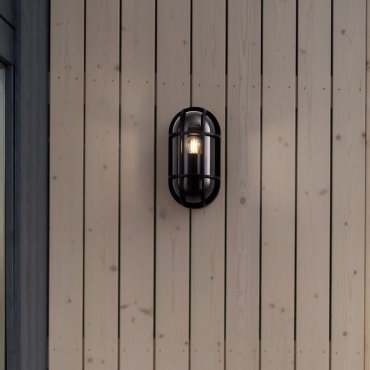 Nova Luce Amel - applique murale extérieure - 14 x 27 x 9,4 cm - IP65 - anthracite foncé