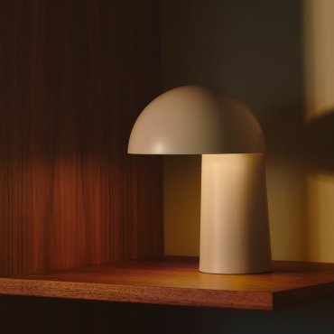 Design For The People Faye - lampe de table rechargeable - Ø 17,3 x 22 cm - dimmable LED inclus - beige