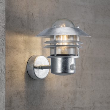 Nordlux Blokhus Sensor - applique murale extérieure avec détecteur de mouvement - 22 x 23 cm - IP54 - acier galvanisé