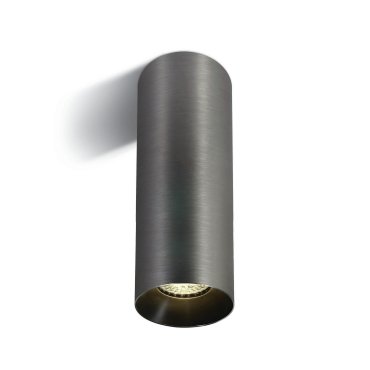 MODÈLE D’EXPOSITION - ONE Light Chill Out Cylinder GU10 - spot en saillie 1L - Ø 7,5 x 25 cm - gris métal - Incl. réflecteur