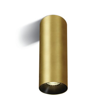 MODÈLE D’EXPOSITION - ONE Light Chill Out Cylinder GU10 - spot en saillie 1L - Ø 7,5 x 25 cm - laiton brossé - Incl. réflecteur