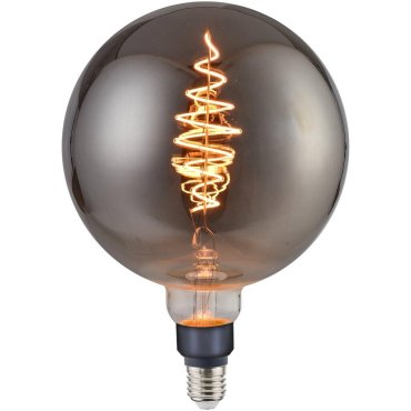 Nordlux Lampe à incandescence LED - Ø 20 x 28,3 cm - E27 - 8,5W dimmable - 1800K - fumé