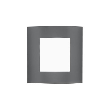 Nova Luce Zenith - Applique d'extérieur - 23 x 9,5 x 26,4 cm - IP44 - gris foncé et blanc