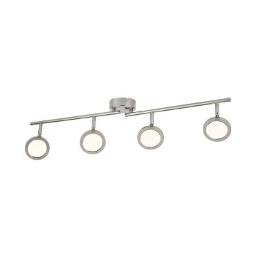 Searchlight Languna - spot en saillie 4L - 78 x 9 x 17 cm - 4 x 5W LED dimmable inclus - chrome