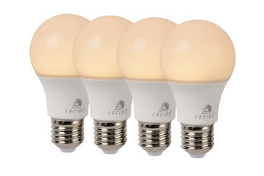 Lucide Ampoule LED (lot de 4) - Ø 6 x 10,8 cm - E27 - 7W non-dégradable - 2700K - albâtre