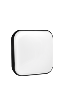 Century Italia Simply - lampe murale/plafonnier - 15 x 6,2 x 15 cm - 16W LED inclus - IP65 - noir