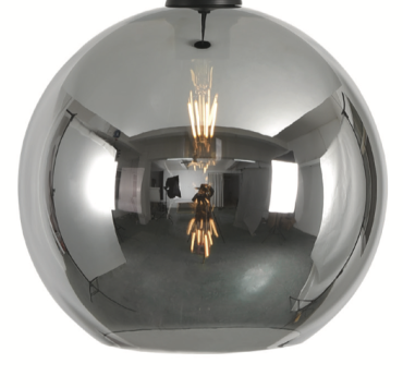Artdelight Marino - abat-jour en verre - Ø 30 cm - titan