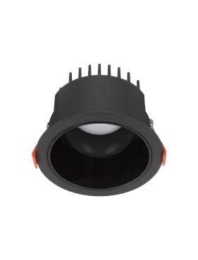 Nova Luce Luela - spot encastré - Ø 11,5 cm - taille encastrée Ø 10,5cm - 20W LED inclus - noir