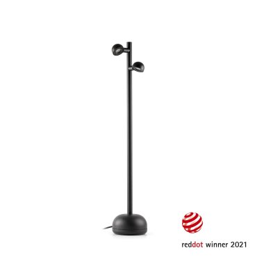 Faro Brot - lampadaire d'extérieur avec câble et prise - Ø 16 x 90 cm - 10W LED inclus - IP65 - noir