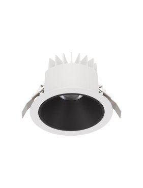 Nova Luce Brady - spot à encastrer - Ø 14 x 9 cm - Ø 130 mm encastré - 20W LED inclus - IP67- blanc avec noir