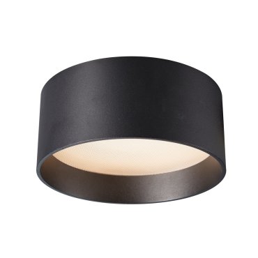 VK Lighting Mos - plafonnier extérieur - Ø 18,5 x 8 cm - 17W LED incl. - IP44 - noir