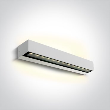 ONE Light Linear Outdoor Series Double Sided - applique murale - 38 x 7,6 x 6,6 cm - 2 x 10W LED inclus - IP65 - blanc