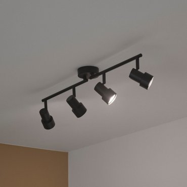 Nordlux Boston - spot en saillie 4L - 71 x 15,5 x 5,5 cm - noir