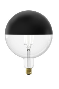Calex Kalmar Top Mirror Ampoule LED - Ø 20 x 26,5 cm - E27 - 6W dimmable - 1800K - noir