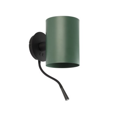 Faro Guadalupe - applique murale - 17 x 23,5 x 42 cm - 1W LED inclus - noir et vert