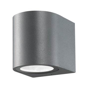 Nova Luce Nero - applique d'extérieur - 8 x 8 x 7 cm - IP54 - gris foncé