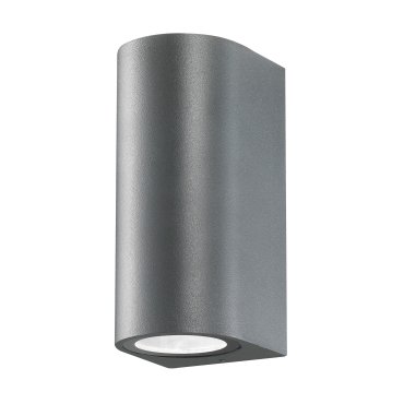Nova Luce Nero - applique d'extérieur - 7 x 8 x 15 cm - IP54 - gris foncé