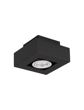 Nova Luce Robin - spot en saillie - 14,5 x 14,5 x 8,6 cm - noir