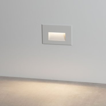 Nova Luce Polka - applique encastrée - 12 x 8 x 7,4 cm - 4W LED inclus - IP65 - blanc sablé