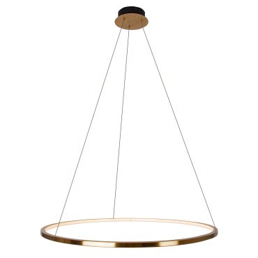 Maxlight Queen - lampe suspendue - Ø 50 x 150 cm - 19W LED inclus - or brossé
