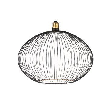Segula Floating Globe Filo LED Oval - Ø 30 cm - E27 - 6W dimmable - 2200K - noir