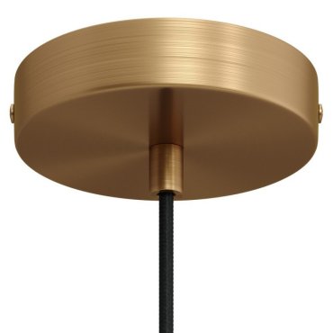 Creative Cables SMART - rosace de plafond avec connexion wifi - Ø 12 x 2,5 cm - bronze brossé et porte-cordon en bronze