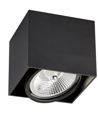 Zuma Line Box 1 - plafonnier - 13,5 x 13,5 cm - noir