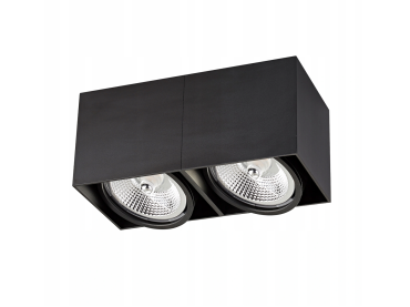 Zuma Line Box 2 - plafonnier - 12 x 13,5 x 26 cm - noir
