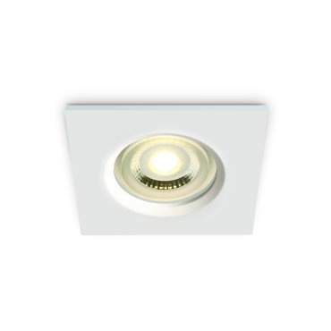 ONE Light Gamme Salle de Bains - spot encastré - 85 x 85 mm, Ø 68 mm encastré - IP65 - blanc