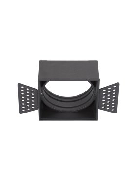 Nova Luce Wall Washer - spot encastré pour module LED - 7,4 x 7,4 cm - noir